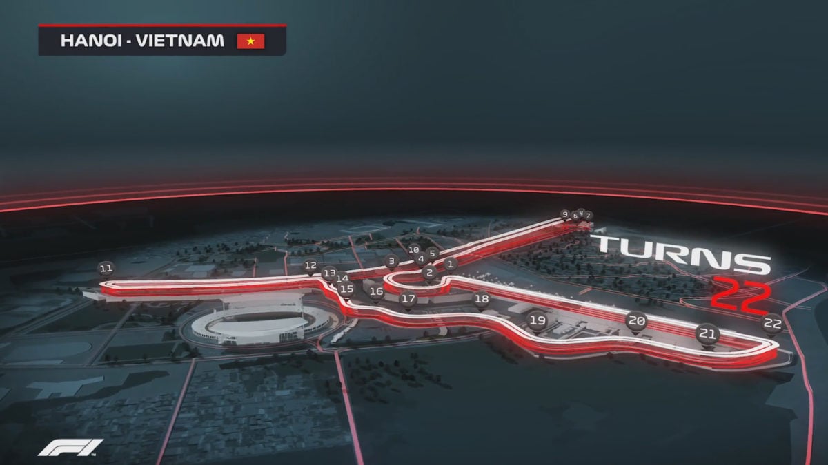 New Hanoi Circuit Revealed For Formula One Vietnam Grand Prix