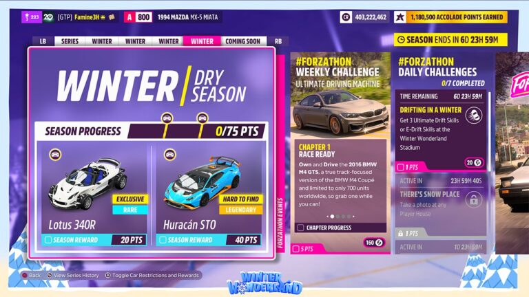 Forza Horizon Season Change Snow Limits Gtplanet