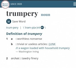 Trumpery - Webster definition.jpg