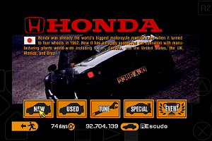 Gran Turismo 2 different Honda background