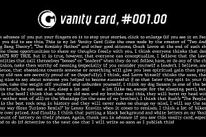 G-Vanity Cards