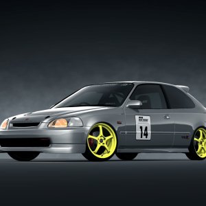 Honda CIVIC TYPE R (EK) Touring Car '97