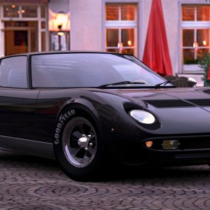 Miura Twin Turbo with Big Fat Tires