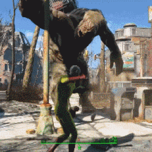 "One Punch Man" in "Fallout 4" (GIF)