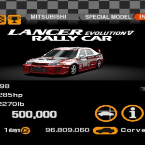 Mitsubishi Lancer Evolution V Rally Car