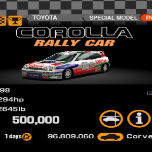 Toyota Corolla Rally Car