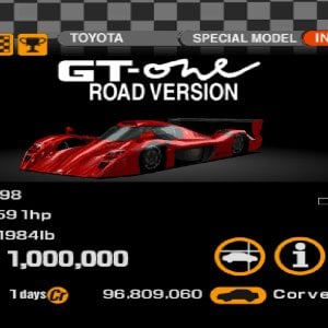 Toyota GT-ONE Road Version