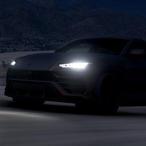 Cruising through them dunes with an Urus