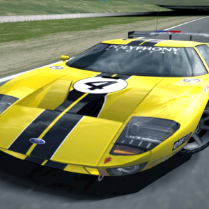 Gran Turismo, car, race cars, video games, race tracks, Ford, yellow,  yellow cars, Ford GT, Ford GT40, Gran Turismo 7, Polyphony Digital, simple  background, minimalism, road