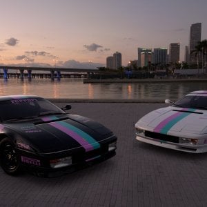 Miami Vice x Ferrari Testarossa by DC Graphics