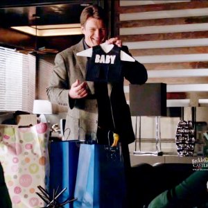 Castle - Castle's gifts for Ryan's baby shower