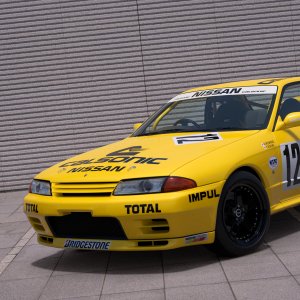 Yellow Calsonic R32 GT-R
