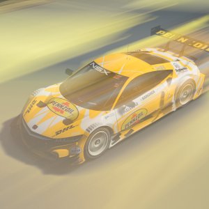 Pennzoil NSX cup car