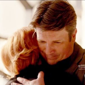 Castle 8x14 - Castle & Alexis Talk about Hayley