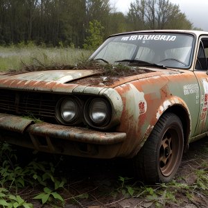 hyper_detailed__dystopian__rusty__rally_cars_abandoned_in_weeds___outs_S4103521600_St25_G7.5.jpeg