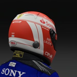 2024 Niki Lauda Ferrari Helmet - Pic 3