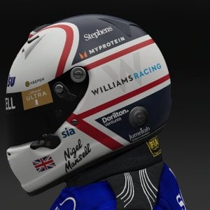 Nigel Mansell 2024 Williams Helmet - Pic 1