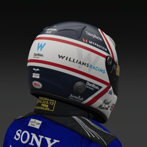 Nigel Mansell 2024 Williams Helmet - Pic 3