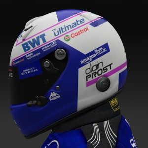 Alain Prost 2024 Alpine Helmet - Pic 1