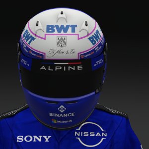 Alain Prost 2024 Alpine Helmet - Pic 2