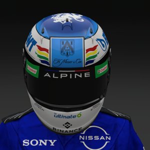 Michael Schumacher 2024 Alpine Helmet - Pic 2