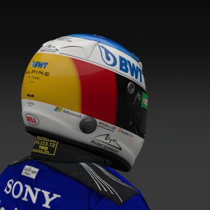 Michael Schumacher 2024 Alpine Helmet - Pic 3