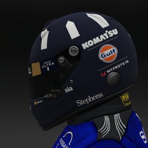 Damon Hill 2024 Williams Helmet - Pic 1