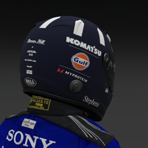 Damon Hill 2024 Williams Helmet - Pic 3