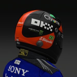 Emerson Fittipaldi 2024 McLaren Helmet - Pic 3