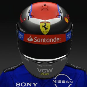 Mario Andretti 2024 Ferrari Helmet - Pic 2