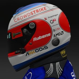 Rubens Barrichello 2024 Mercedes Helmet - Pic 1