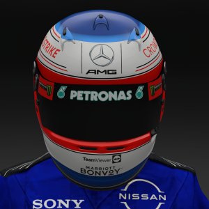 Rubens Barrichello 2024 Mercedes Helmet - Pic 2