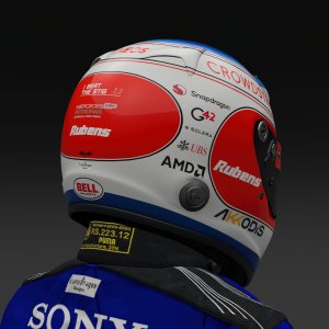 Rubens Barrichello 2024 Mercedes Helmet - Pic 3