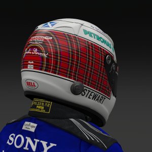 Jackie Stewart 2024 Mercedes Helmet - Pic 3