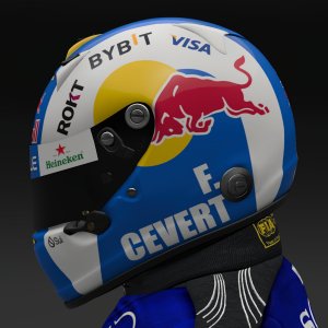 Francois Cevert 2024 Red Bull Helmet - Pic 1