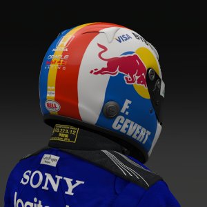 Francois Cevert 2024 Red Bull Helmet - Pic 3