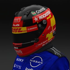 Carlos Sainz 2026 Audi Helmet Concept