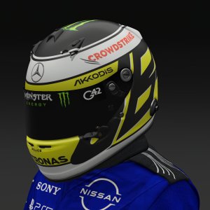 Jensen Button 2024 Mercedes Helmet - Pic 2