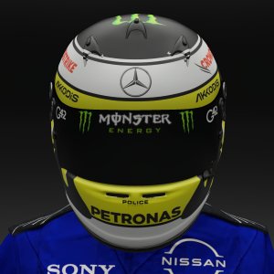 Jensen Button 2024 Mercedes Helmet - Pic 3