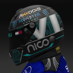 Nico Rosberg 2024 Mercedes Helmet - Pic 1