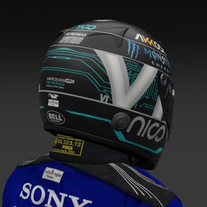 Nico Rosberg 2024 Mercedes Helmet - Pic 4