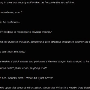 (NSFW? It's the B-word) SPD's into putting all kinds of Metal Gear Rising shenanigans in his writing.