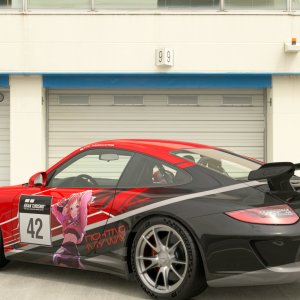 Saki Hanami Porsche 911 GT3 (997) ‘09 Rear