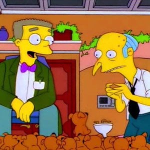 Mr. Burns and Rory Calhoun