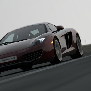 12C taking off from Silverstone - The Stowe Circuit.