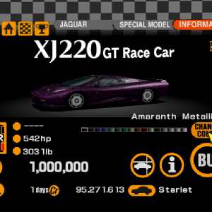 Jaguar XJ220 GT Race Car