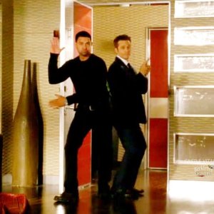 Castle 5x19 Moment: Ryan & Espo Pose as Castle's Angels