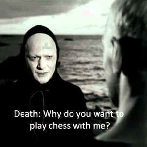 The Seventh Seal - The knight meets Death [English sub]