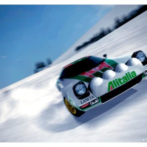 Lancia Stratos Rally Car @ Chamonix II 02