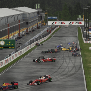 F1 2016 - Spa Start in Rain